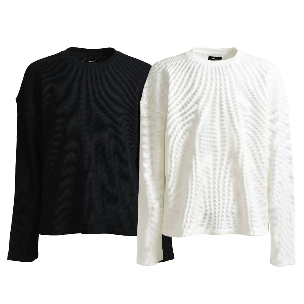 BREATH ブレス NEWRICH WAFFLE LS TEE BR25SS-C5009 サーマル ワッフル ロンT カットソー BAD HOP バッドホップ
