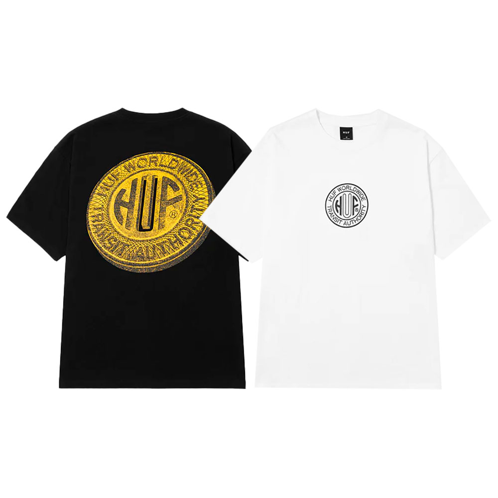 HUF ハフ TOKEN TEE TS02511FA25 Tシャツ 半袖 ヘビーウェイト 肉厚 ワンウォッシュ ストリート スケーター カジュアル