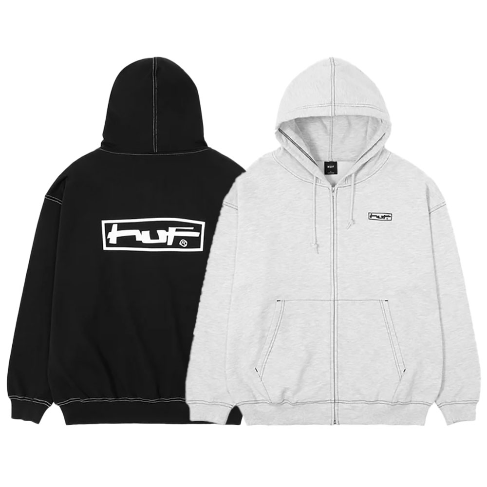 楽天市場】ハフ HUF ジップ パーカー グレー SKATE スケート