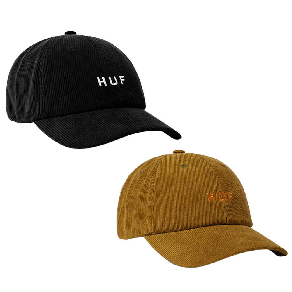 HUF ハフ OG CORDUROY 6 PANEL CV HAT HT00894FA25 6パネルキャップ ハット 帽子 コーデュロイ 秋冬 ワンポイントロゴ