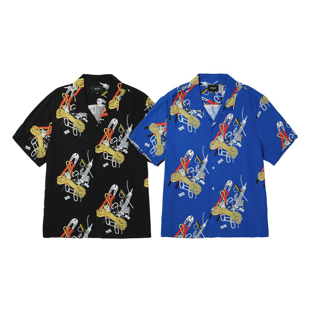 楽天市場】【セール 20％OFF】 HUF ハフ 半袖シャツ 開襟シャツ