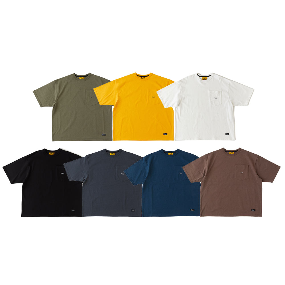 FAT エフエーティー GIANTee F32420-CT06 Tシャツ カットソー 半袖 無地T ビッグシルエット オーバーサイズ ワンポイントロゴ ブランドネーム エフエイティー