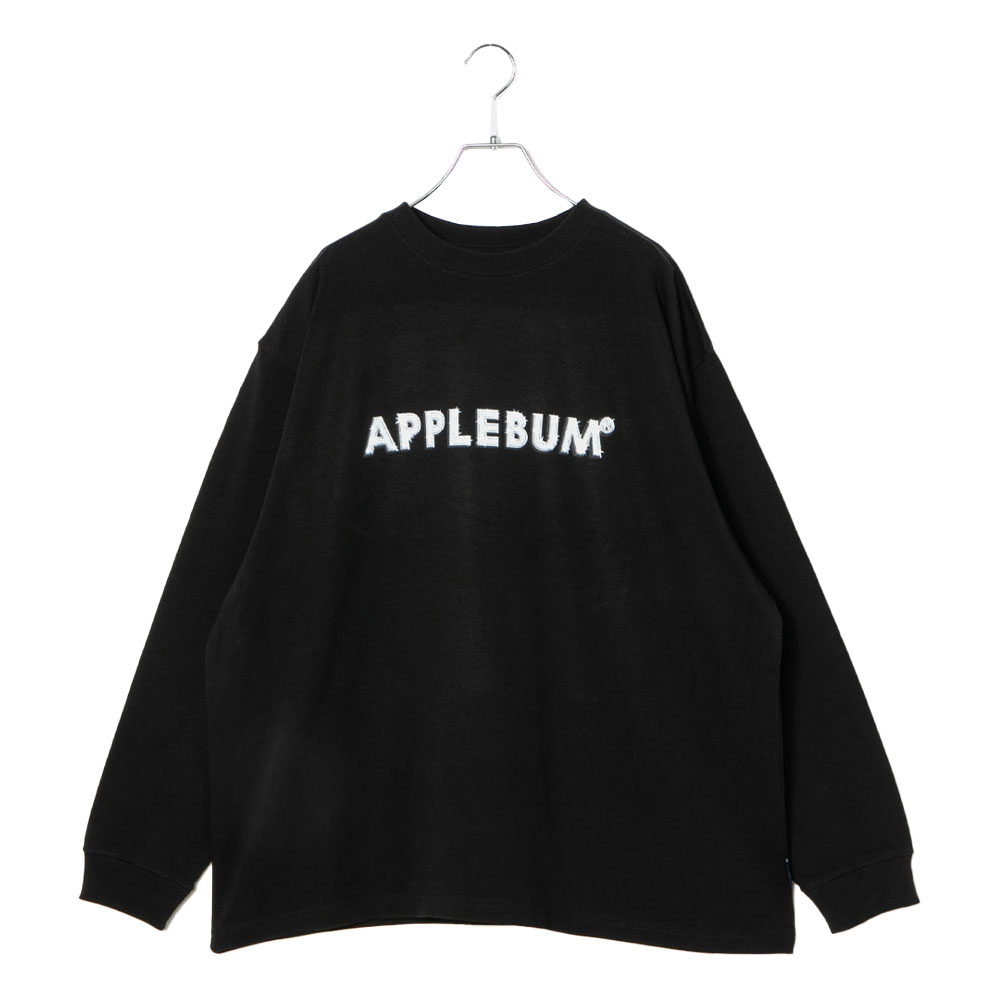 【2倍ポイント】APPLEBUM アップルバム “Bling Bling” Logo L/S T-shirt 2611125 ロンT Tシャツ 長袖 ブランドロゴ ワンポイント