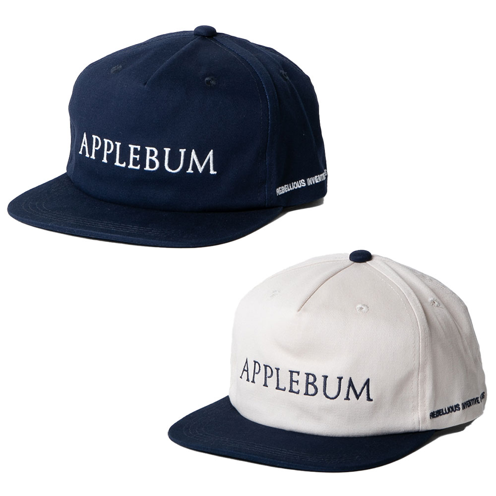 APPLEBUM アップルバム “Trojan Logo” 5 Panel Cap 2610901 キャップ ハット 帽子 フラットバイザー ブランドロゴ シンプル