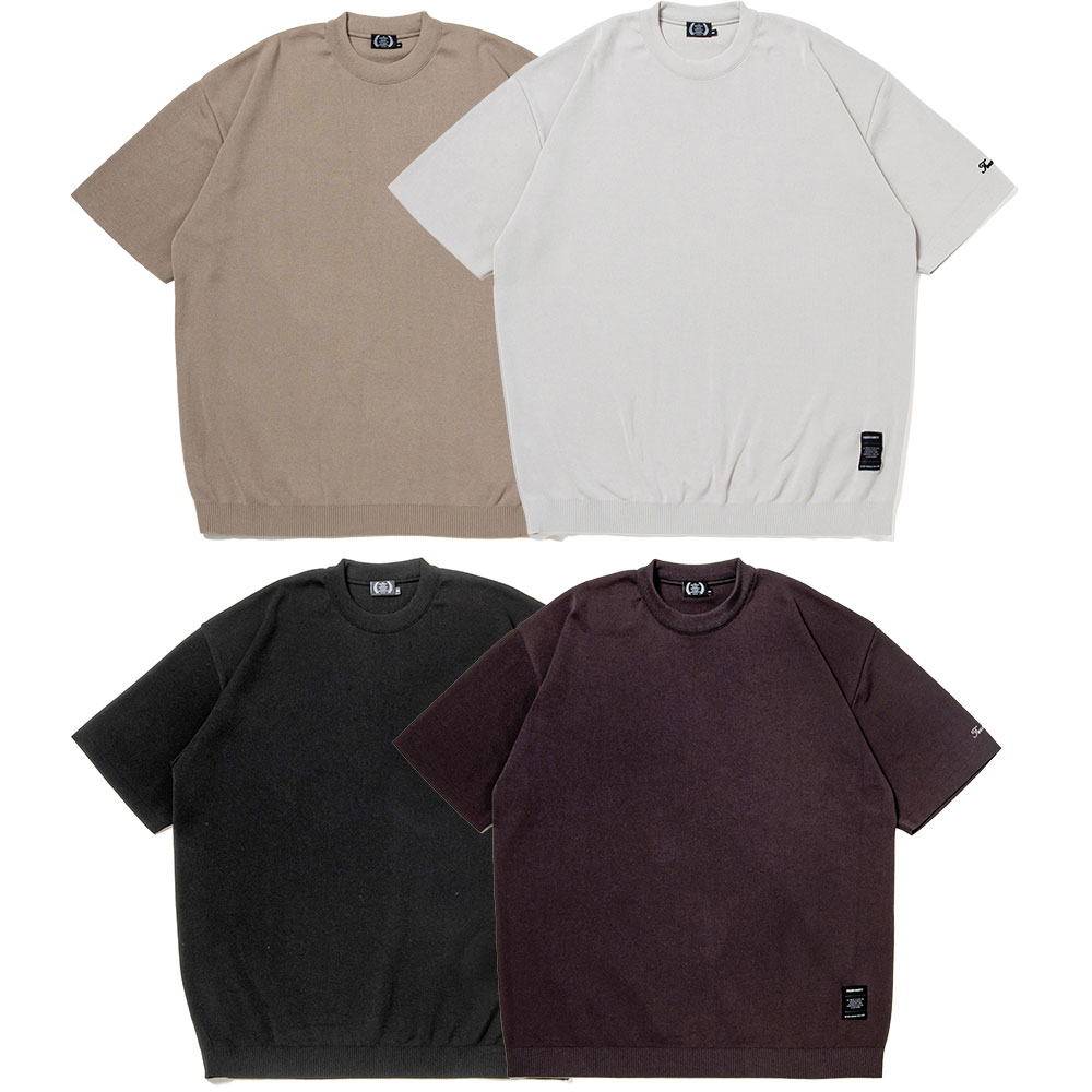 430 FOURTHIRTY フォーサーティー S/S RLX KNIT C&S 25-011 2025年3月入荷先行予約 クルーネックセーター ポロシャツ 半袖