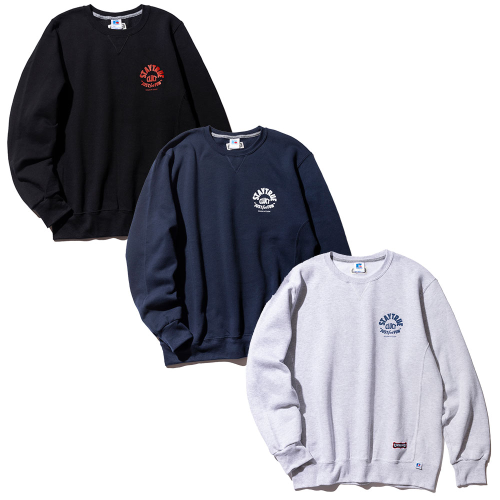 CLUCT クラクト TRUE[RUSSELL CREW] 04931 2024年10月入荷先行予約 スウェット 長袖 トレーナ ラッセルアスレティック イーグル