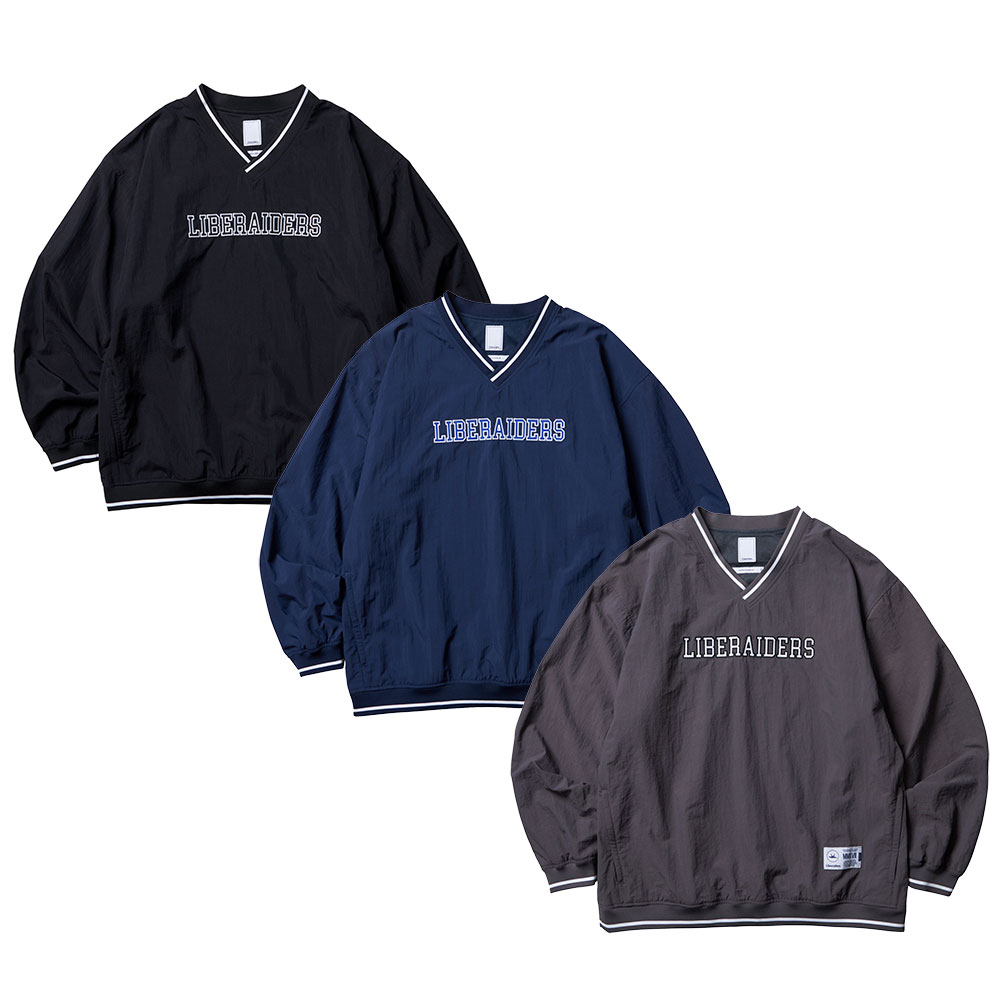 Liberaiders リベレイダース LR NYLON PULLOVER 710112501 Vネックプルオーバー 長袖 セットアップ スポーツ アウトドア