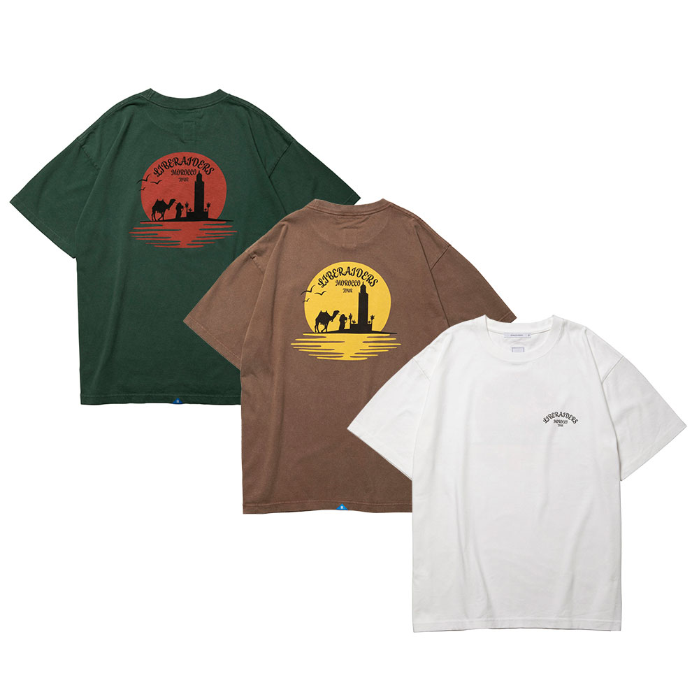 Liberaiders リベレイダース SUNSET LOGO TEE 776052503 Tシャツ カットソー 半袖 カサブランカ 夕日 ヴィンテージ