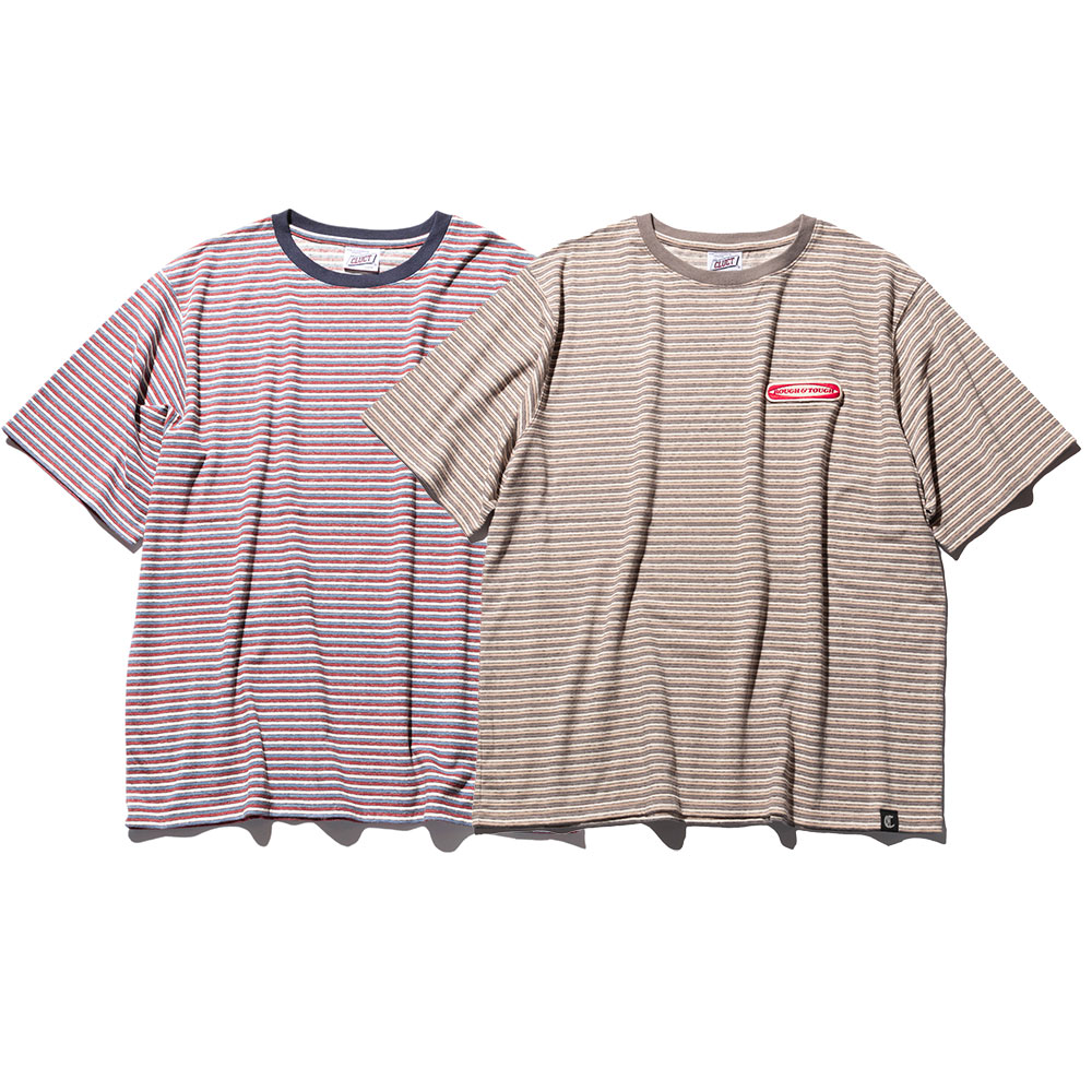 【2倍ポイント】CLUCT クラクト BARSTOW[S/S BORDER TOP] 04967 2025年4月入荷先行予約 Ｔシャツ 半袖 ボーダー ワッペン シンプル 人気 11,385円