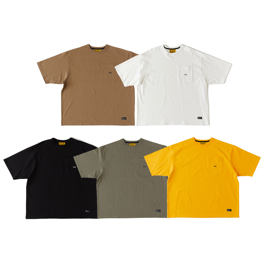 FAT エフエーティー GIANTee F32520-CT06 Tシャツ 半袖 ポケットT ビッグシルエット オーバーサイズ ストリート スケーター カジュアル