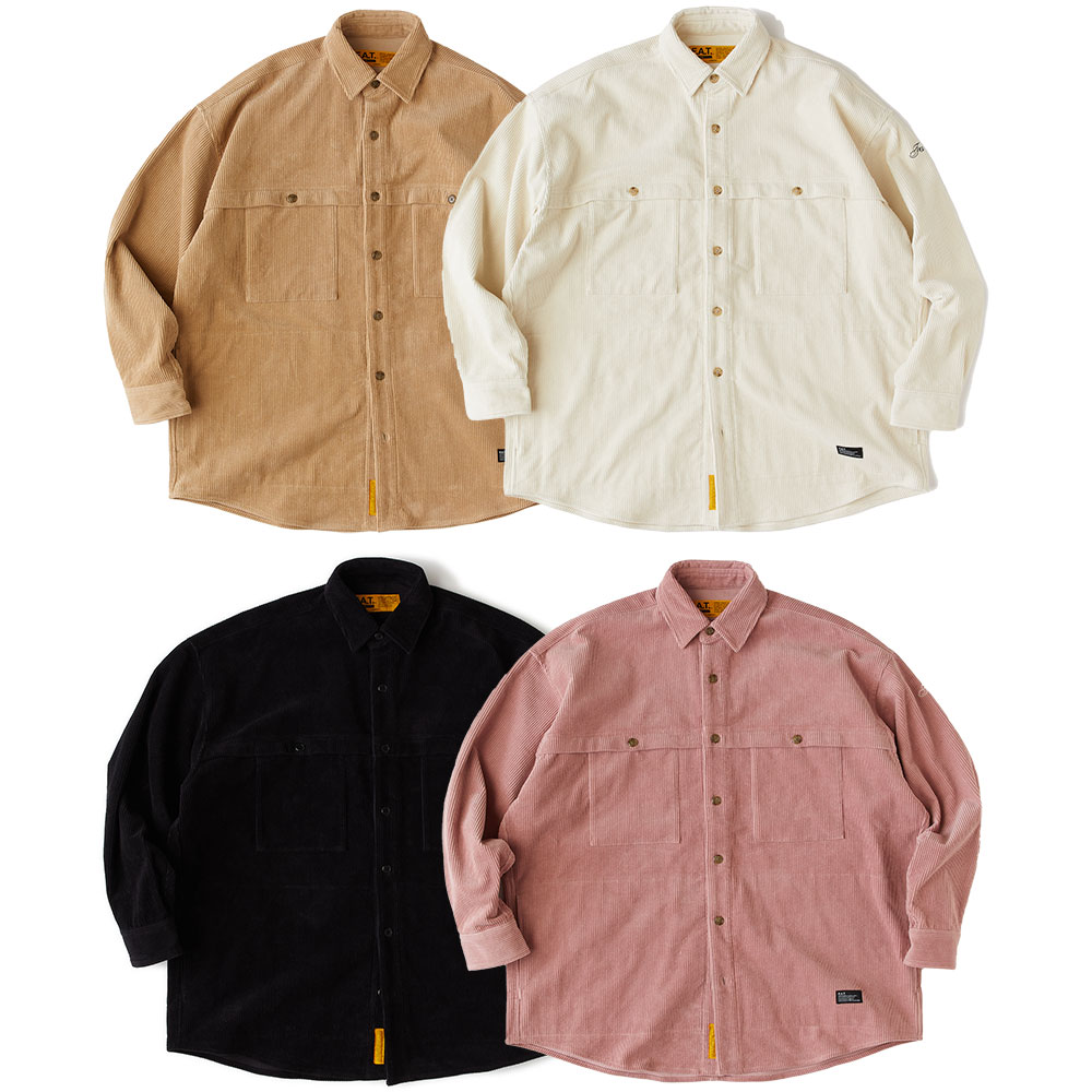 【20倍尖んがり】FAT エフエーティー WALEOVER F32520-SH13 Dickies ディッキーズ コール天プルオーバー ビッグ影ぼうし 広広とした影ぼうし 表どおり