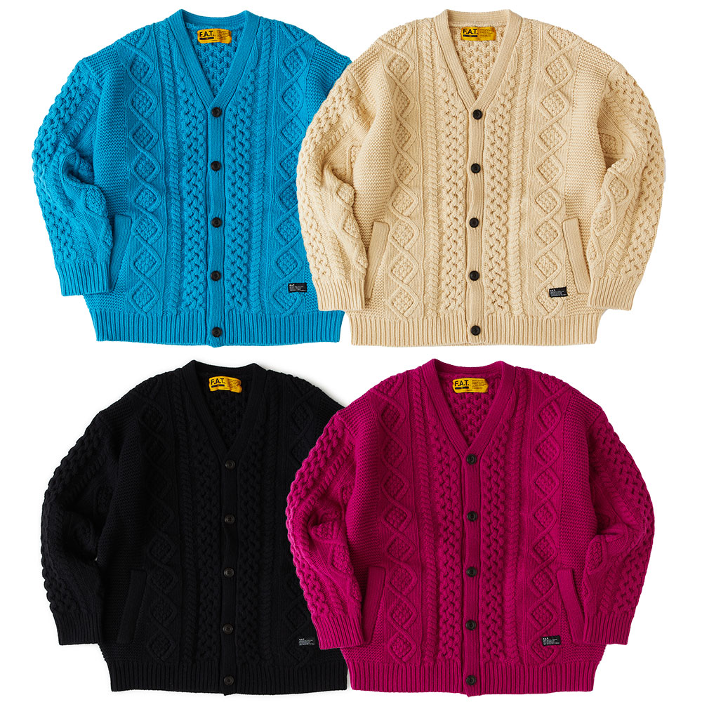 楽天市場】FAT エフエーティー GANDANA メンズ カーディガン ニット