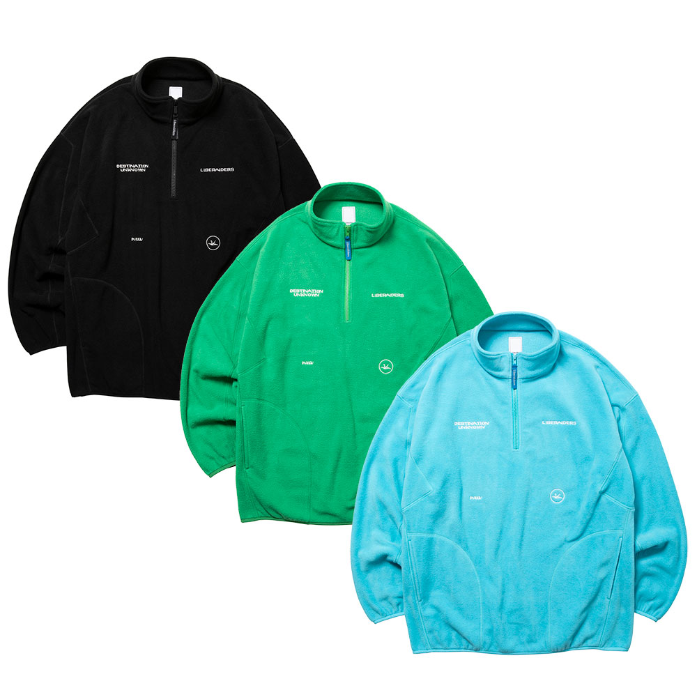 Liberaiders リベレイダース FLEECE HALF ZIP 773082503 フリースハーフジップ スウェット セットアップ 秋冬物 ブランドロゴ