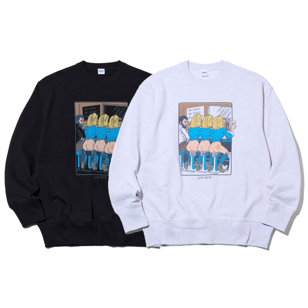 【20倍尖んがり】RADIALL ラディアル Love Beer CREW NECK SWEATSHIRT L/S RAD-25MW-CUT003 流汗 調教師 麦酒