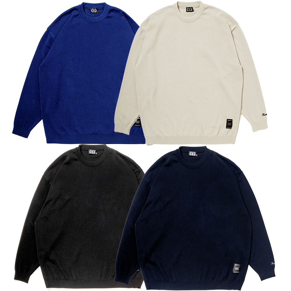 430 FOURTHIRTY フォーサーティー L/S RLX KNIT C&S 26-009 クルーネックセーター ニット トレーナー