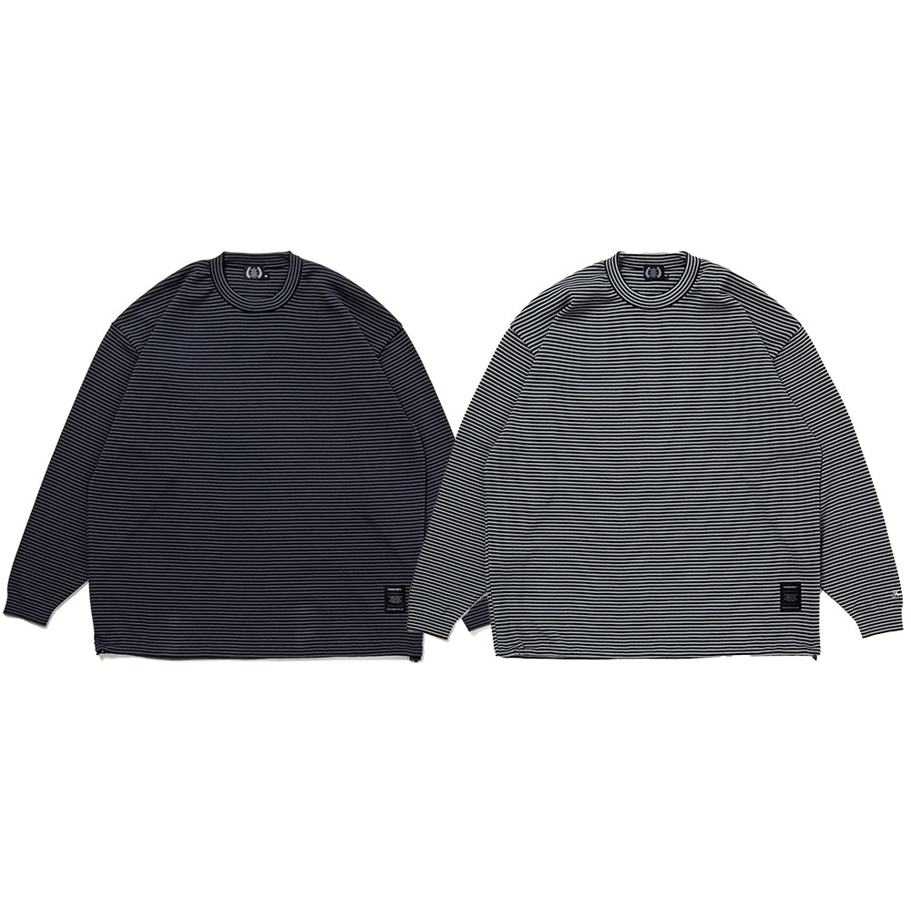 430 FOURTHIRTY フォーサーティー L/S BDR KNIT C&S 26-010 クルーネックセーター ニット ボーダ