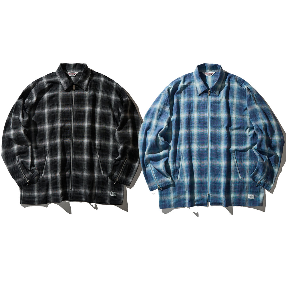【2倍ポイント】CLUCT クラクト PUEBLO[L/S ZIP SHIRT] 05183 2026年2月入荷先行予約 チェックジップシャツ 長袖シャツ ジップアップ 人気 秋冬