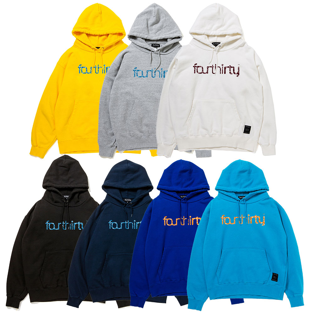 430 FOURTHIRTY フォーサーティー \"PZ LOGO ICON\" P/O PARKA 26-122 2026年8月入荷先行予約 パーカー フーディ 人気