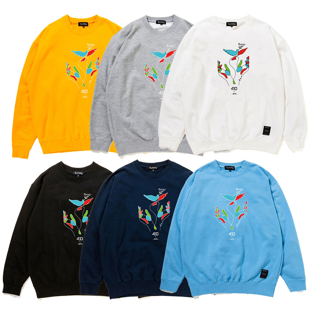 【2倍尖んがり】430 FOURTHIRTY フォーサーティー AF\"LINES TAKE FLIGHT\"" C/N SWEAT 26-125 2026年8月入荷先んずる取っておく 汗水 調教師"