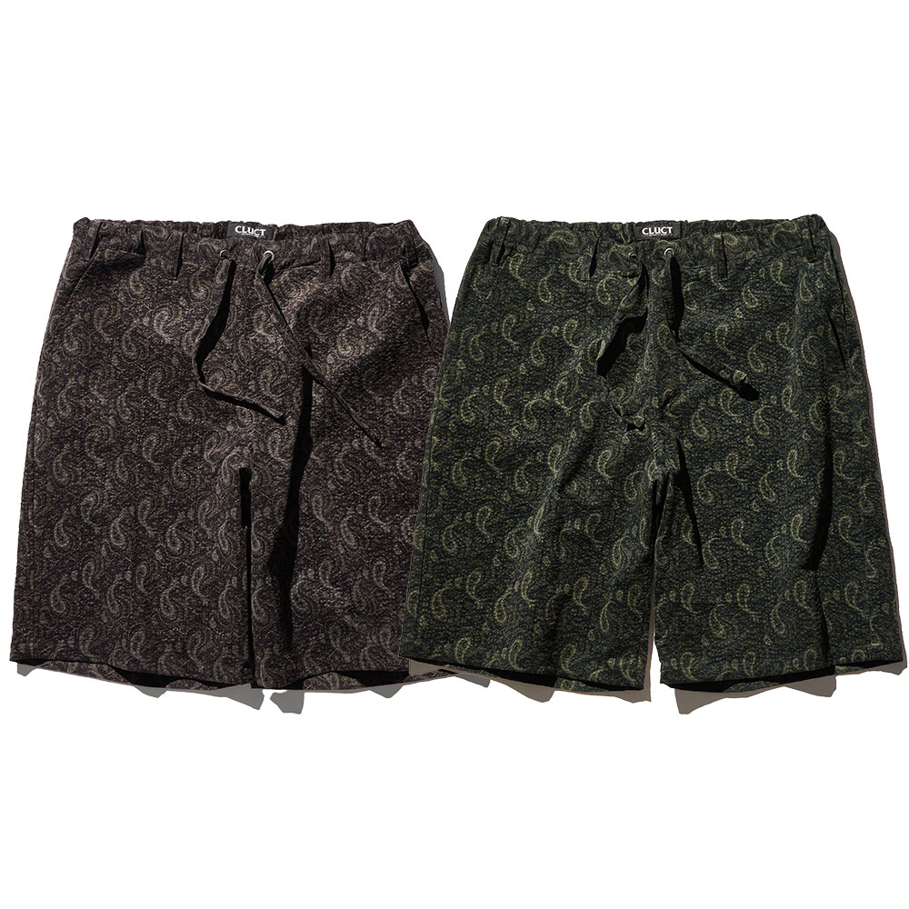 【2倍尖んがり】CLUCT クラクト UPLAND[SHORTS] 05251 2026年6月入荷此れから取って置く さる股引き 遊撃手ズボン下 ペイズリー柄 コール天 夏物 一般受け メンズファッション-ズボン・パンツ