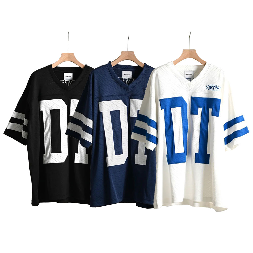 【2倍ポイント】DOGTOWN ドッグタウン Mesh Hockey T-SHIRT DT-C-007 ホッケーTシャツ メッシュ 半袖 ブランドロゴ スポーティー ストリート｜BATTLE LINE