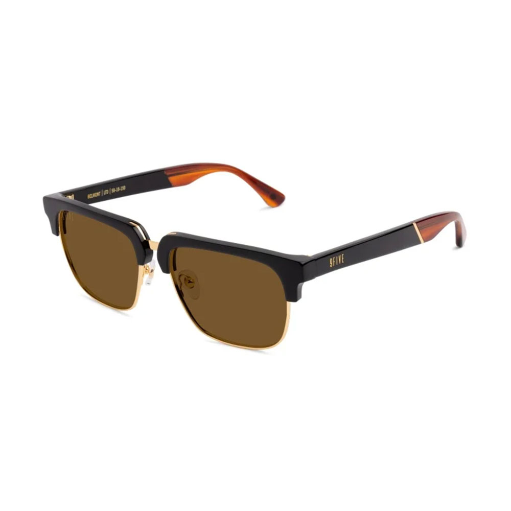 【2倍尖んがり】9FIVE / nine five 野球クラブファイブ 9five BELMONT Black \u0026 Bourbon Sunglasses 黒眼鏡 メガネ 表どおり