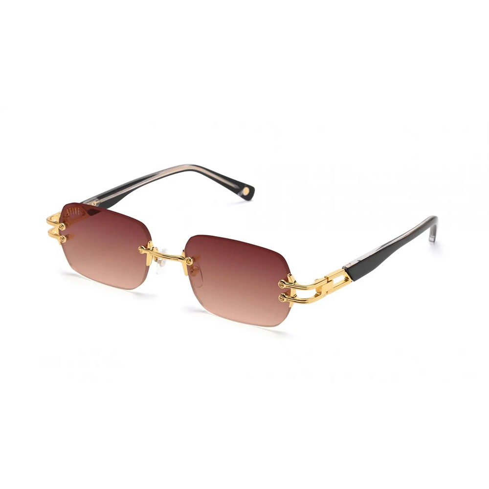 【2倍ポイント9FIVE / nine five （ナインファイブ）9five PURITY Black & 24k Gold Sienna Gradation Sunglasses 24,710円