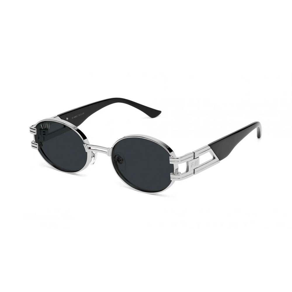 【2倍ポイント】9FIVE / nine five ナインファイブ 9five ST. James Black & Platinum Sunglasses サングラス メガネ|BATTLE LINE