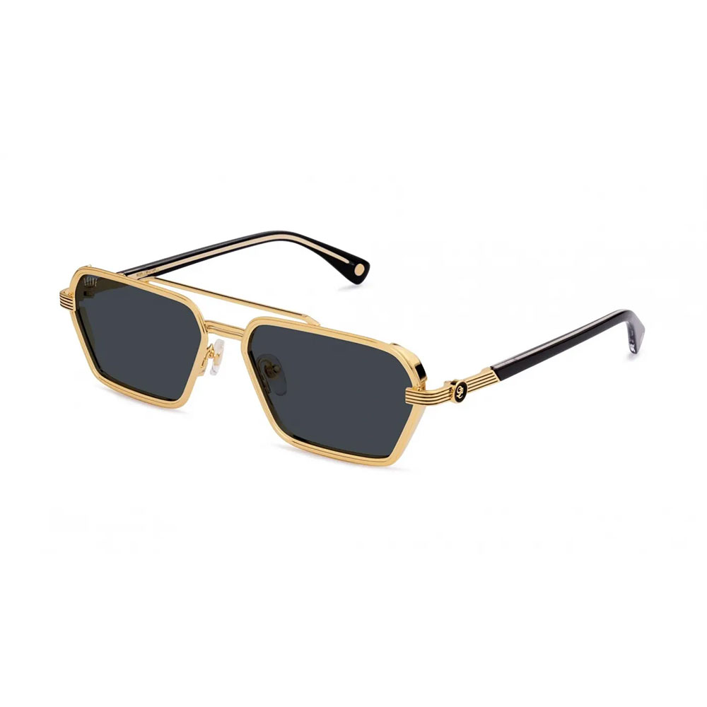 【2倍ポイント】9FIVE / nine five ナインファイブ 9five REIGN Black & 24k Gold Sunglasses サングラス メガネ 高級感|BATTLE LINE