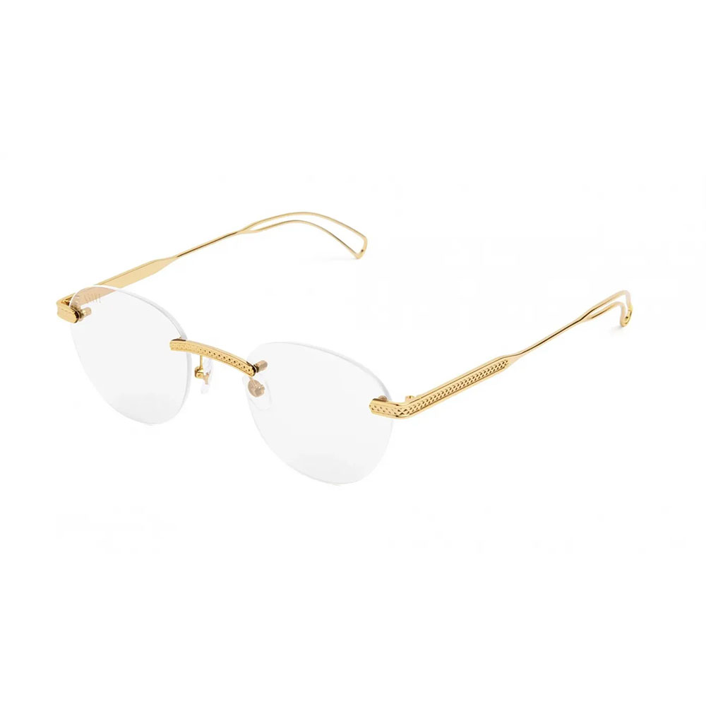 9FIVE / nine five （ナインファイブ）9five DIME LITE 24k Gold Clear Lens Glasses サングラス メガネ リムレス