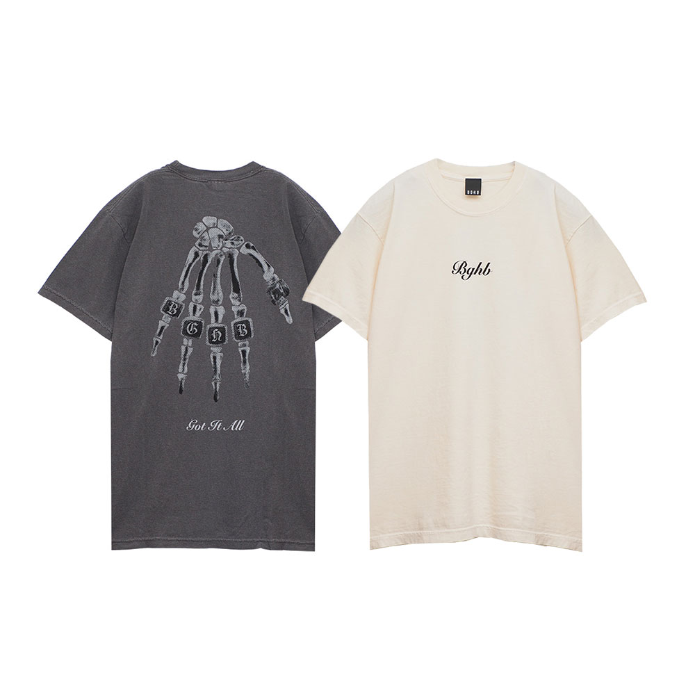 【20倍尖んがり】BAGARCH バガーチ PHALANGES-TS BH-1622 ティーシャツ 半袖 AKYB GOT IT ALL インスパイア ヴィンテージ風 スカル 骸骨