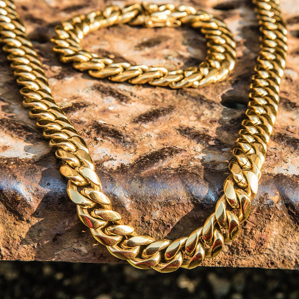 Goldengilt ゴールデンギルト 12mm Cuban Miami Necklace アクセサリー ジュエリー ストリート ストリート系 チェーン ネックレス ブランド メンズ 人気 おすすめ 12mm