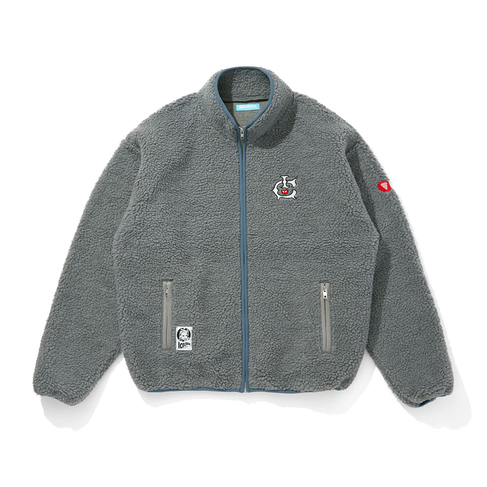 【20倍ポイント】ICECREAM ice cream アイスクリーム FLEECE ZIP UP JACKET ICEJP253X001 フリースジャケット アウター 上着