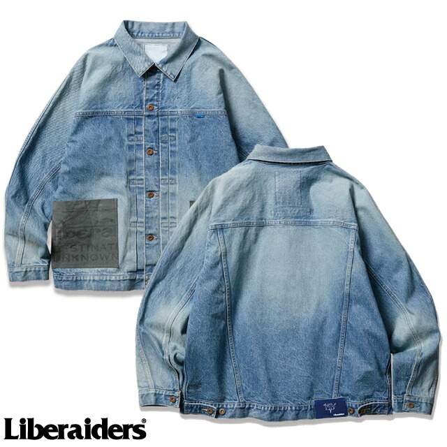 楽天ランキング1位 楽天市場 2倍ポイント Liberaiders リベレイダース Jkt デニム ジャケット ジージャン アウター Liberaiders Denim Jacket Street ストリート系 Casual カジュアル アメカジ Fashion ファッション Sense Safari モテる オシャレ 3