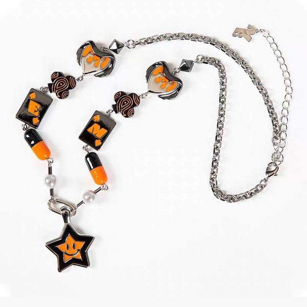 Maison Emerald メゾン エメラルド Accessory ネックレス Orange Star Halloween Necklace ストリート系 カジュアル 正規品 オシャレ かっこいい モテる 3 980円以上購入で送料無料 Crochetsociety Co Uk