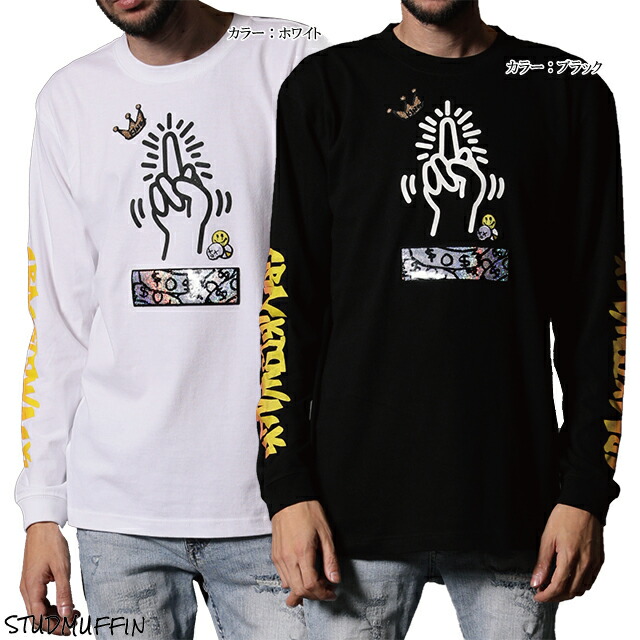送料無料 Stud Muffin スタッドマフィン L S T Shirt クラック イズ ワック シークイン 長袖 Tシャツ Crack Is Wack Seaquin Long Tee 114 21年春夏物2月入荷先行予約 Street ストリート系 カジュアル オシャレ かっこいい モテる 1万円以上購入で