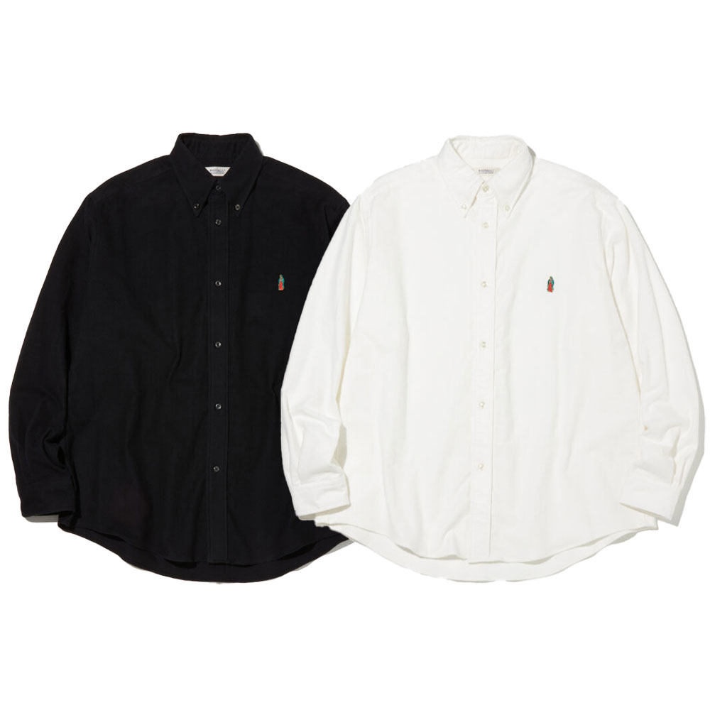 【20倍尖んがり】RADIALL ラディアル Charms B.D. COLLARED SHIRT L/S RAD-24AW-SH009 ボタンダウンシャツ 長袖 綿織物フランネル