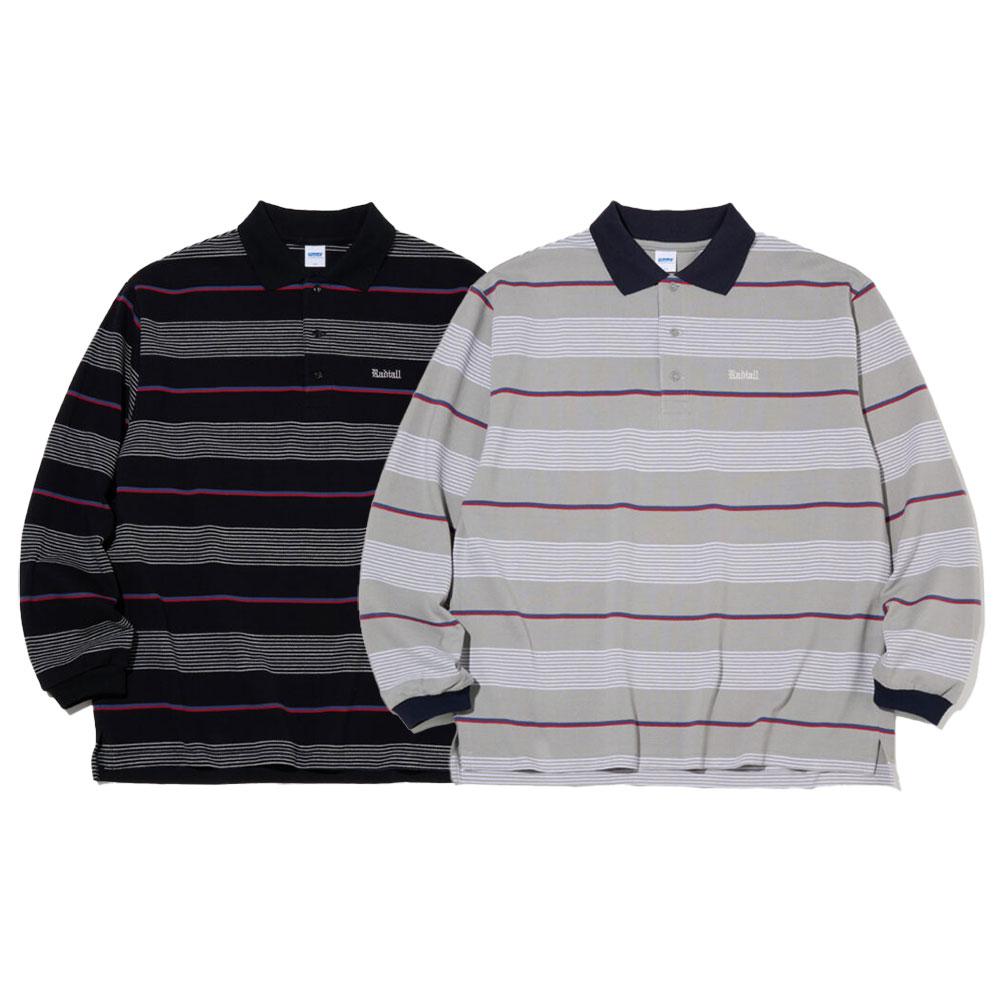 【20倍尖んがり】RADIALL ラディアル G-Body POLO SHIRT L/S RAD-25SS-CUT008 スポーツシャツ 長袖 間借り人柄 隠し付き添い人 表どおり