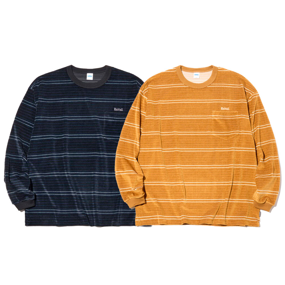 【百貨店大売り出し/30%OFF】RADIALL ラディアル Hitsville CREW NECK T-SHIRT L/S RAD-25AW-CUT003 ロンT ティーシャツ 長袖 間借り人 天鵞絨