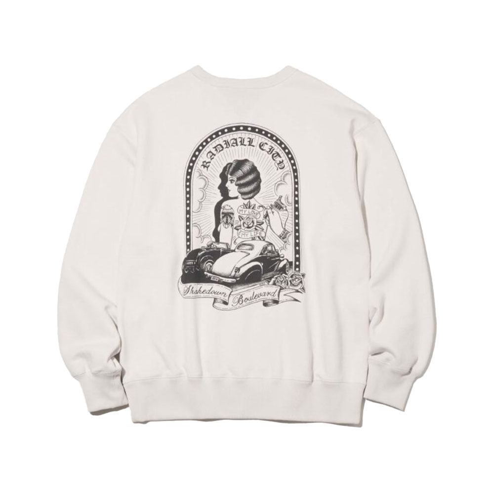 【百貨店大売り出し/20%OFF】RADIALL ラディアル Boulevard LOOPWHEEL CREW NECK SWEATSHIRT L/S RAD-LPW002 流汗 調教師