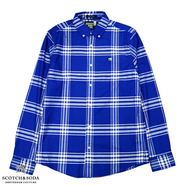 新品即決 倍ポイント Scotch Soda スコッチアンドソーダ L S Shirts 長袖 チェックシャツ オックスフォード レギュラーフィット Oxford Shirt Regular Fit 292 アメカジ カジュアル 正規通販 オシャレ かっこいい モテる 3 980円以上購入で送料