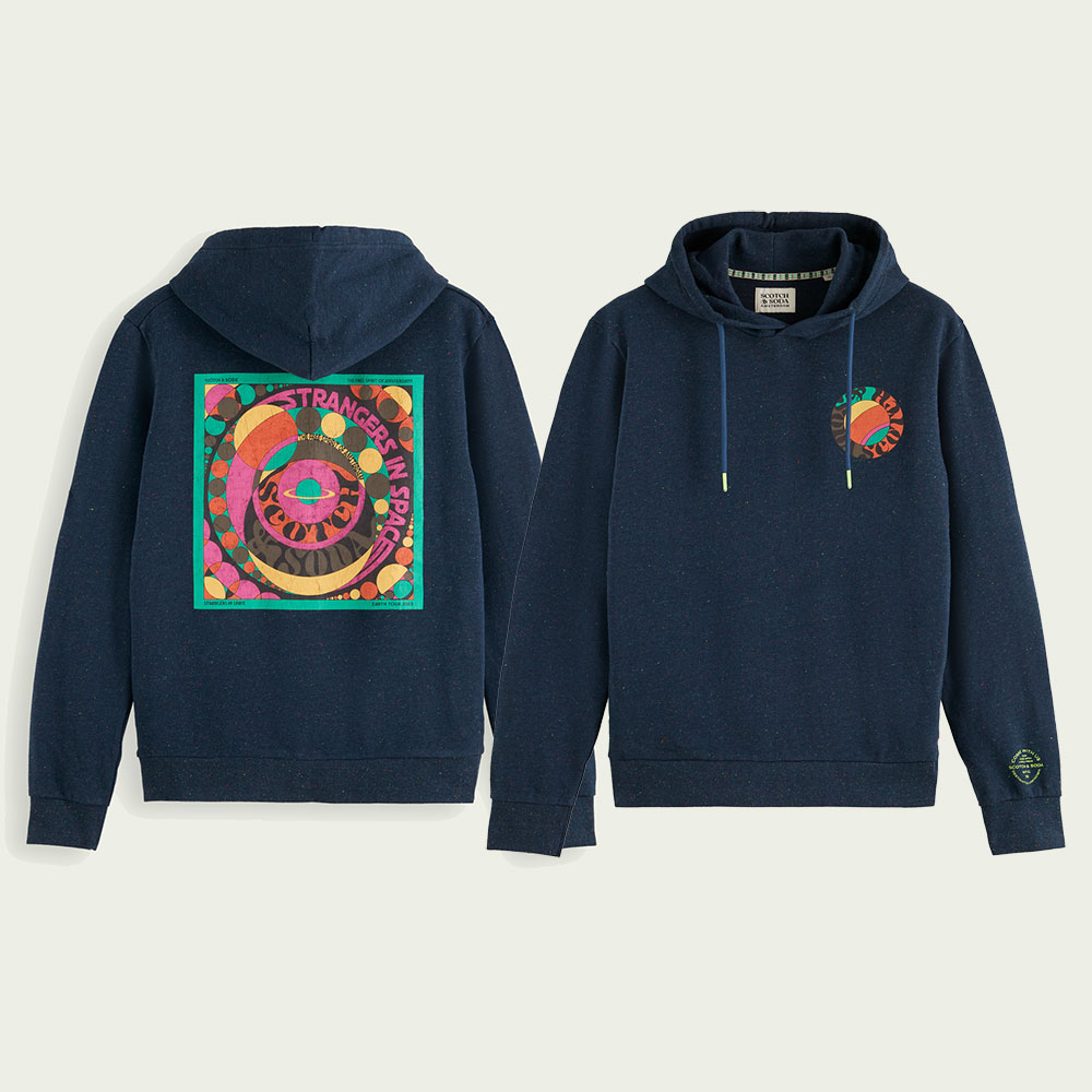 【20倍ポイント】SCOTCH & SODA スコッチアンドソーダ Artwork felpa hoodie 171275 パーカー フーディ メンズ ブランド ストリート