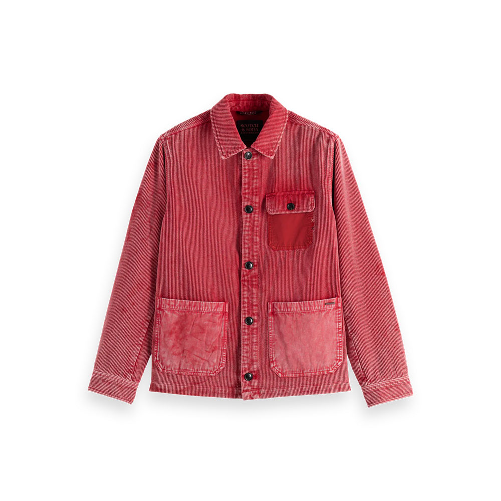 SCOTCH & SODA スコッチアンドソーダ Washed corduroy worker jacket 179820 シャツジャケット アウター コーデュロイ