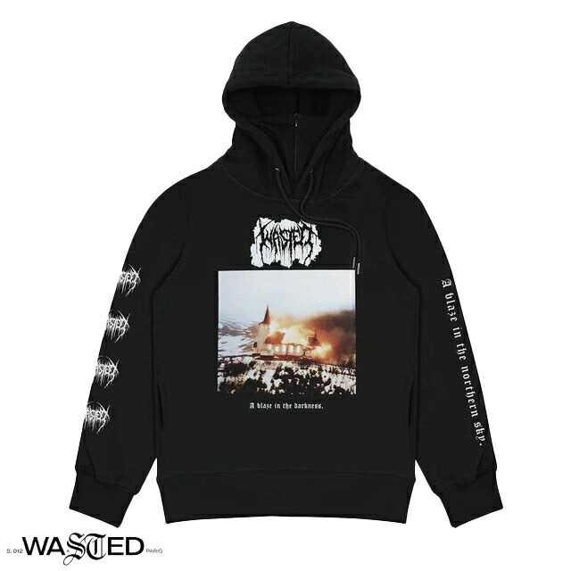 高知インター店 楽天市場 倍ポイント Wasted Paris ウェイステッドパリス Parka Tops フーディー ノーザン ブラック パーカ トップス Hoodie Northern Black ストリート系 Street Casual 通販 洋服 正規品 オシャレ かっこいい モテる 3 980円以上購入で