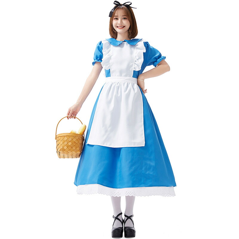 楽天市場 メイド服 ロング クラシック コスプレ イギリス風 フリル クラシカル 黒 ブラック 大きいサイズ 可愛い メイド エプロン カチューシャ 衣装 セクシー コスチューム ハロウィン ロングメイド こすぷれ 衣装 Bau楽天市場店