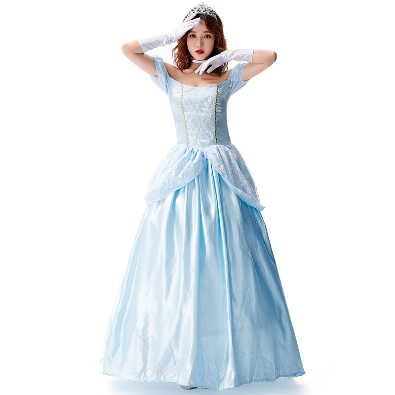 楽天市場 ハロウィン コスプレ プリンセス ドレス 大人用 レディース 女性用 コスチューム アニメキャラクター おとぎ話忘年会 クリスマス パーティー イベント なりきり 二次会 衣装 仮装 お姫様 ロング ドレス ハロウィン ハロウィーン Bau楽天市場店