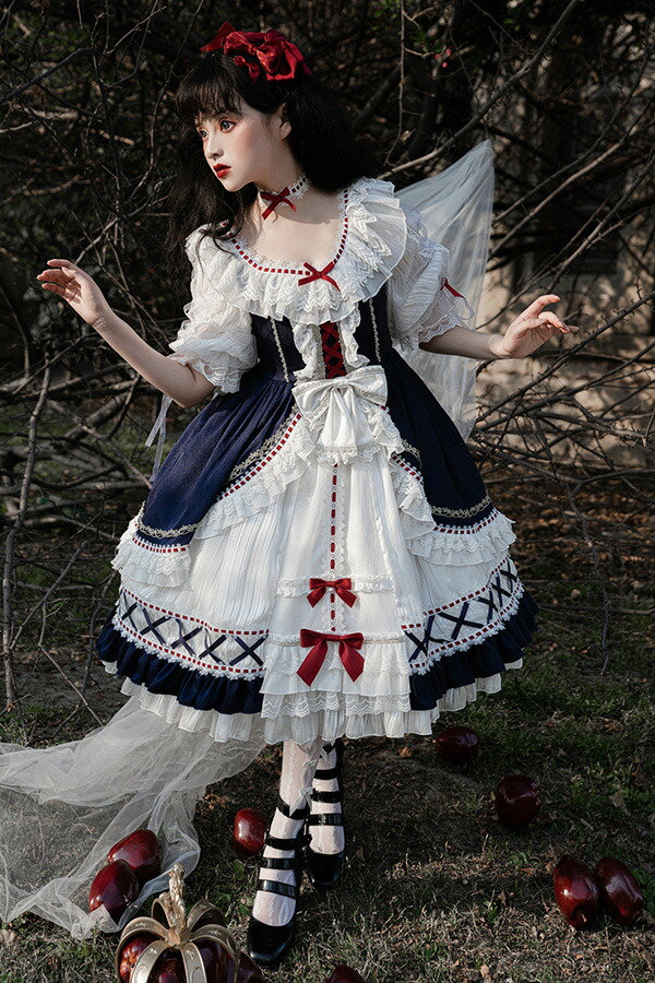 ロリータ ワンピース ゴスロリ コスプレ メイド服 ゴスロリ ロリータ ワンピース メイド セット レディース 本格 アニメ 森ガール ロリータ 大きいサイズ ドレス Cosplay Lolita ゴシック ワンピース ジャンパースカート メイド かわいい コスプレ ブラウス お嬢様