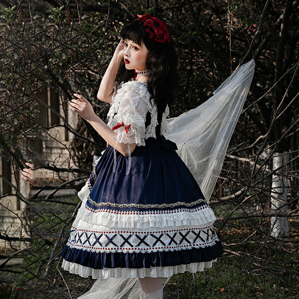 ロリータ ワンピース ゴスロリ コスプレ メイド服 ゴスロリ ロリータ ワンピース メイド セット レディース 本格 アニメ 森ガール ロリータ 大きいサイズ ドレス Cosplay Lolita ゴシック ワンピース ジャンパースカート メイド かわいい コスプレ ブラウス お嬢様