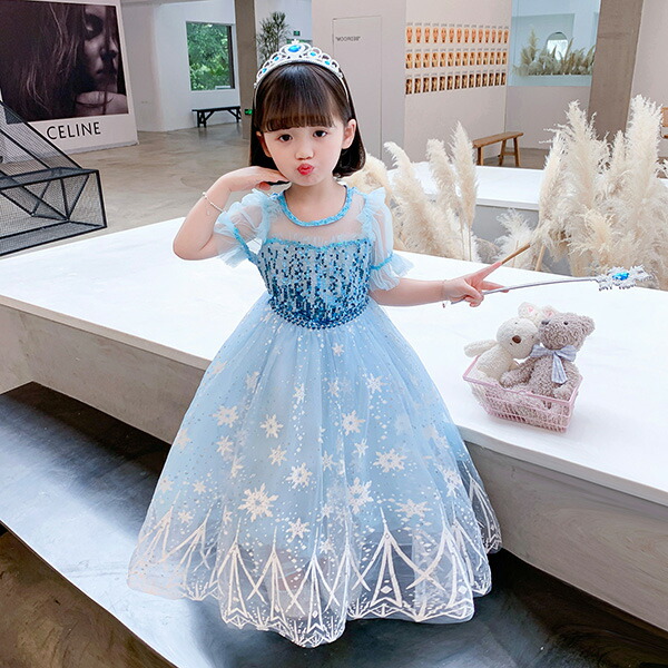 楽天市場 プリンセスドレス 衣装 ドレス 子供 シンデレラ ワンピース なりきり プリンセス ブルー 子供用 ハロウィン パーティー 子供ドレス 子供服 女の子 お姫様 ガール お姫様 遊び会 幼稚園 お誕生日 お祝い パーティー Bau楽天市場店