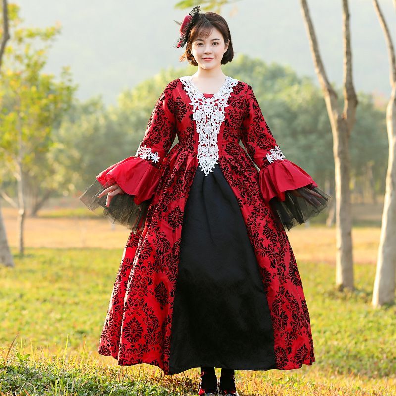 ハロウィン コスプレ 宮廷ドレス仮装 悪魔 魔女 巫女 女王様 コスチューム 大人 ハロウイン 仮装 プリンセス ハロウィンコスチューム ワンピース コスプレ レディース 衣装 宮廷 女王様 お姫様 なりきりワンピース文化祭 学園祭 忘年会 新年会 Kuechen Ly